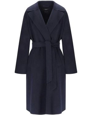 Weekend by Maxmara Civada Belted Coat - Blue