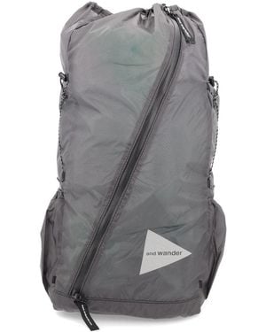 and wander Nylon Backpack - Grey