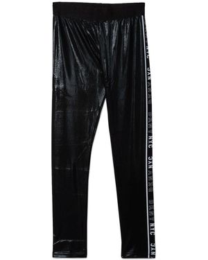 DKNY Leggings Con Stampa - Black