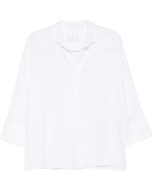 Trame Auree Leinenbluse - Weiß