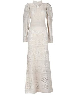 Isabel Marant Crochet Dione Dress Cotton - White