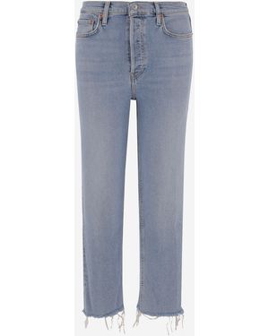 RE/DONE Jeans Van Stretchkatoen - Blauw