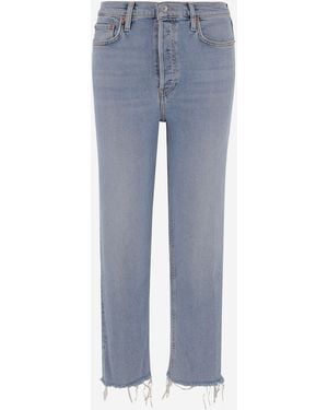RE/DONE Jeans Van Stretchkatoen - Blauw
