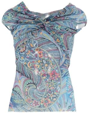 Etro Printed Top - Blue