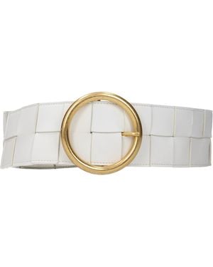 Bottega Veneta Leather Belt - Metallic