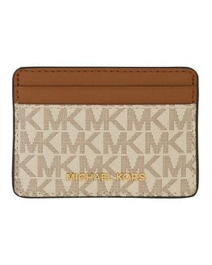 MICHAEL Michael Kors Card Holder With Logo - Brown