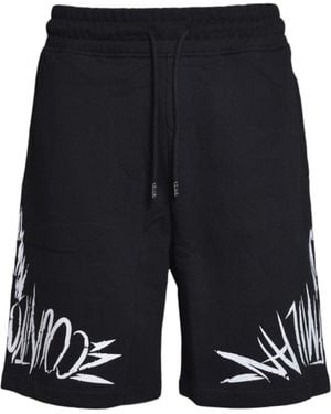 Marcelo Burlon Pantalones Cortos - Negro