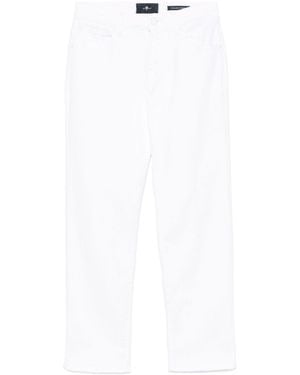 Seven7 Calie Straight Denim Jeans - White