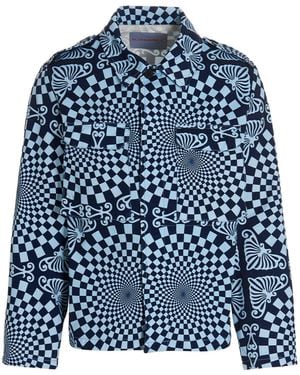 Bluemarble 'Folk Checkerboard' Jacke - Blau