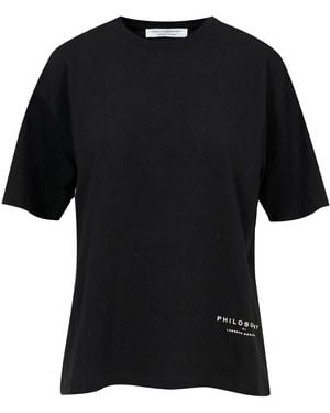 PHILOSOPHY BY LORENZO SERAFINI T Shirts And Polos - Black