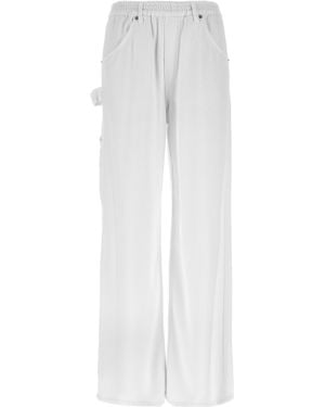 Nude Cargo Trousers - White