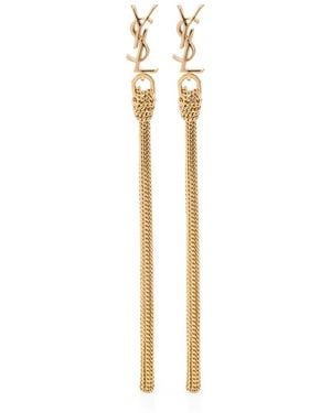 Saint Laurent Bo Pompons Chaines - Weiß