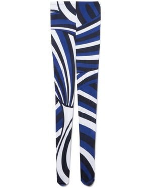 Emilio Pucci Strumpfhose Mit Iride-Print - Blau