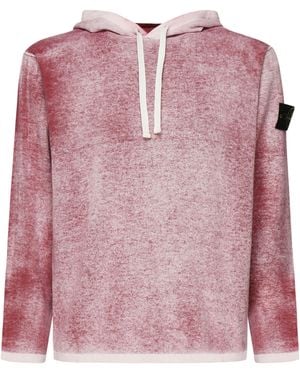 Stone Island Cotton Hoodie - Pink