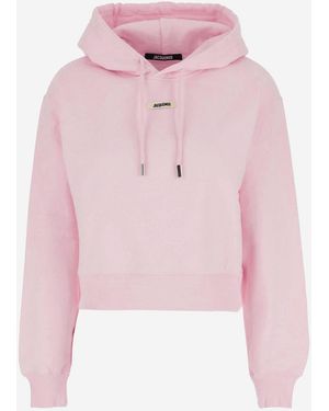 Jacquemus La sudadera con capucha de grosgrain - Rosa