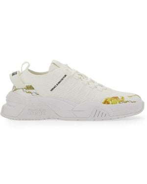 Versace Jeans Couture Sneaker With Logo - White