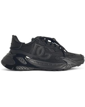 Dolce & Gabbana 'Daymaster' Black Lear Blend Sneakers - Blau