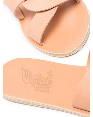 Ancient Greek Sandals Desmos Pantoletten Aus Leder Mit Cut-outs - Mehrfarbig