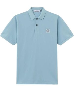 Stone Island Polo Isla de Piedra M/Corta Slim Fit - Azul