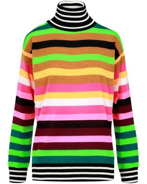 Semicouture Multi -Farbpullover - Grün