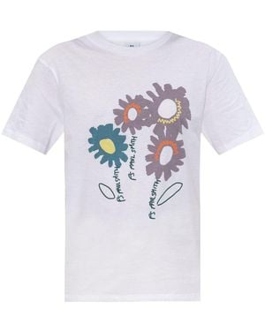 Paul Smith Floral Cotton T-Shirt - White
