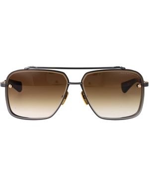 Dita Eyewear Aviator Sunglasses Dts121 03 Blk Blk - Brown
