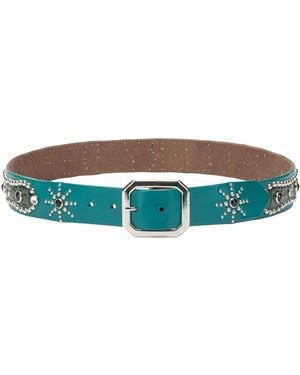 GALLERY DEPT. Leather Belt With Decorations - Green