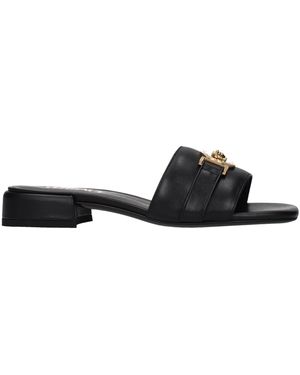 Versace Sandals And Clogs Leather - Black