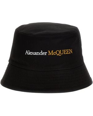 McQueen Bob À Logo Brodé - Noir