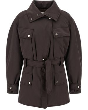 ANDAMANE Xandra Jacket Puffer Jackets Brown - Black
