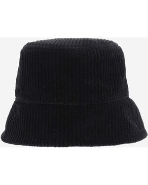 Jil Sander Bucket Hat Cotton Velvet - Black