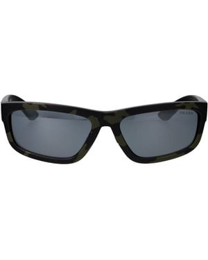 Prada Linea Rossa Squared Sunglasses 0 Ps 05 Zs 14 X07 G - Black