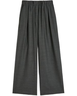 Jil Sander Broek Met Krijtstreep - Grijs