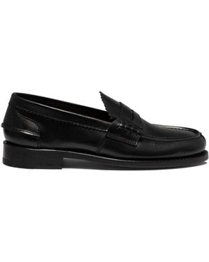 Saxone Of Scotland Arran Loafers & Slippers - Black