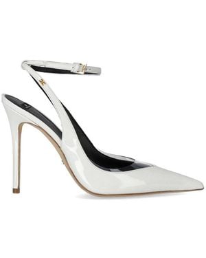 Elisabetta Franchi Ivory Slingback Pump - White