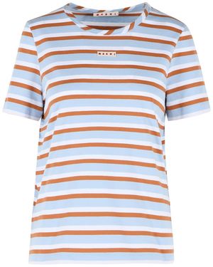Marni Camiseta De Algodón Multicolor