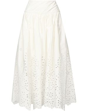 Self-Portrait Skirts - White
