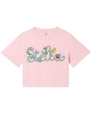 Stella McCartney Stella Mc Cartney Star With "Garden" Logo - Pink