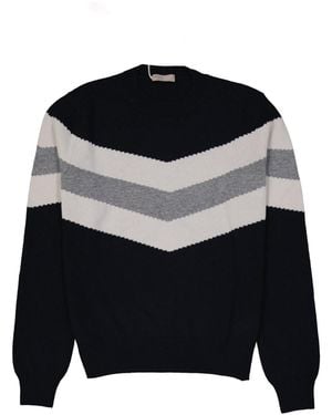 Herno Zigzag-Stripe Sweater - Schwarz