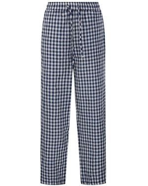 DUNST Karierte Pyjamahose von - Blau