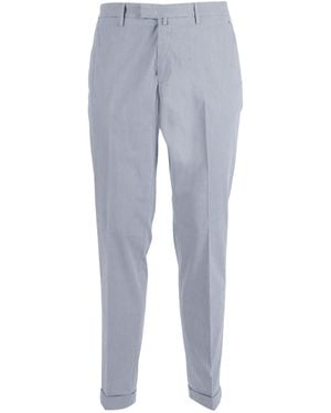 BRIGLIA Tailored Cuffed Straight-Leg Trousers - Blue