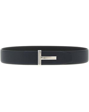 Tom Ford Gehämmerter Wendegürtel - Schwarz