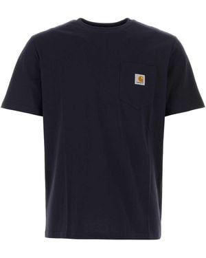 Carhartt Midnight Cotton/Pocket T Shirt - Blue