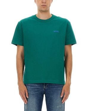 A.P.C. Boxy T Shirt - Green