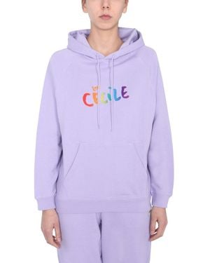 Être Cécile Hoodie - Paars