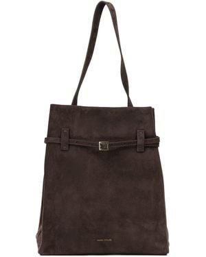 MANU Atelier "Tote Du Jour" Medium Shoulder Bag - Brown