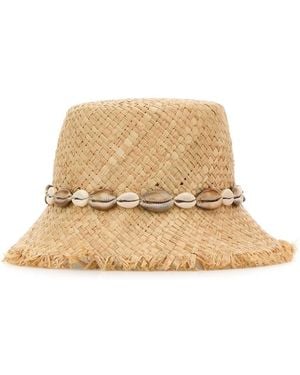 Alanui Raffia Bucket Hat - Natural