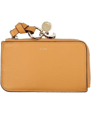 Chloé Leather Wallet - Natural
