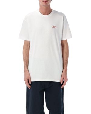 Obey T Shirts And Polos - White