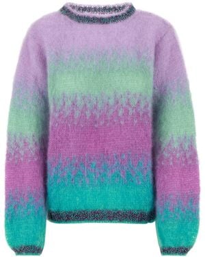 Rose Carmine Mohair Blend Jumper - Pink